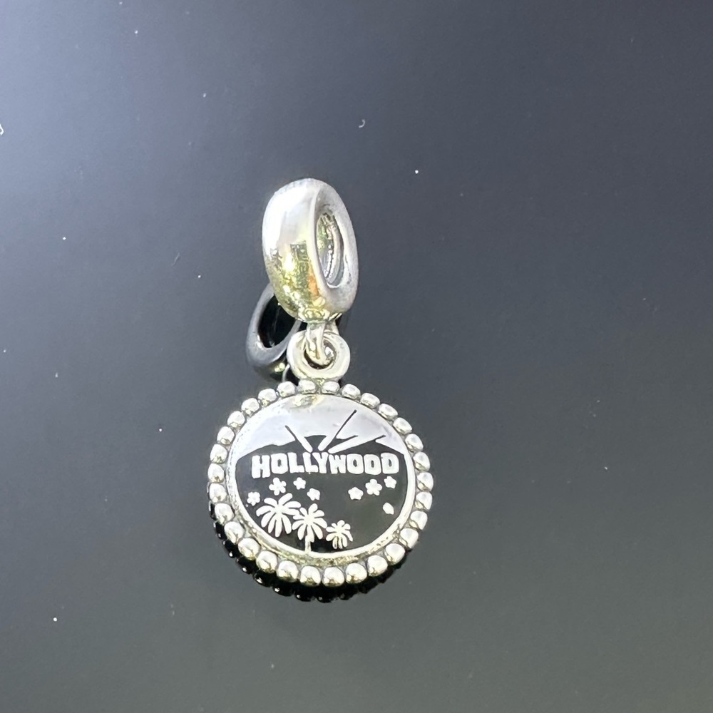 Pandora Hollywood California USA Travel Dangle Charm Silver 925 Ale #85 - Picture 1 of 6